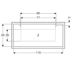 Geberit Citterio - Spiegel 1184x584 Mm, Mit LED-Beleuchtung, Eiche Beige 500.570.JI.1 -Hansgrohe Shop 077849a6c4dca1bfa39fcecf