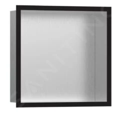 Hansgrohe Shop 20 Hansgrohe XtraStoris Individual - Wandnische Mit Designrahmen, 300x300x100 Mm, Edelstahl Gebürstet/schwarz Matt 56097670