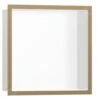 Hansgrohe XtraStoris Individual - Wandnische Mit Designrahmen, 300x300x100 Mm, Weiß Matt/Bronze Gebürstet 56099140 -Hansgrohe Shop 44709c28f5cd9f00f6c6c47e