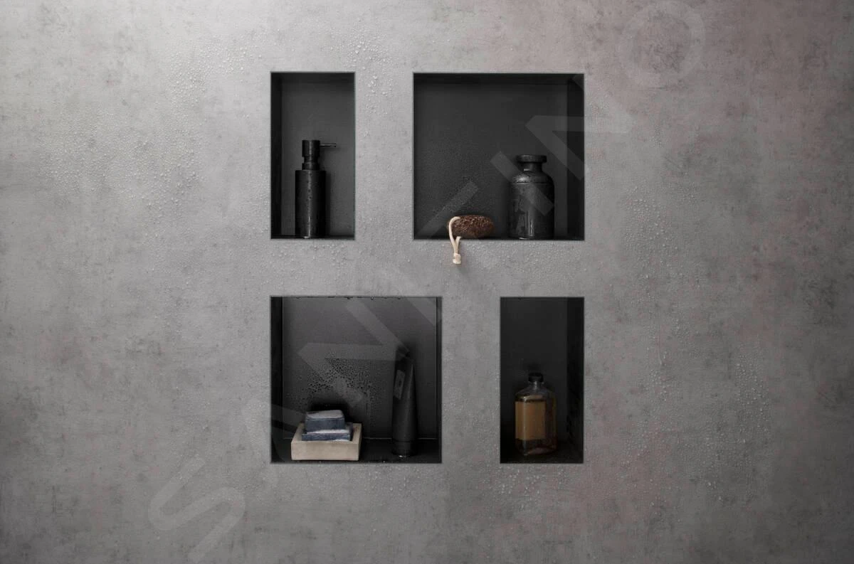 Hansgrohe XtraStoris Original - Wandnische Mit Rahmen, 300x600x100 Mm, Schwarz Matt 56064670 5 Hansgrohe XtraStoris Original - Wandnische Mit Rahmen, 300x600x100 Mm, Schwarz Matt 56064670 – Bild 3