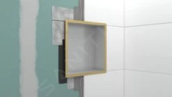 Hansgrohe XtraStoris Individual - Wandnische Mit Designrahmen, 300x300x100 Mm, Edelstahl Gebürstet/polierte Goldoptik 56097990 -Hansgrohe Shop 468e85fdf9aab33dc177d6bf