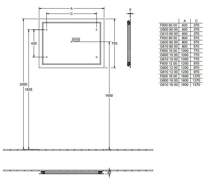 Villeroy & Boch Finion - Spiegel Mit LED Beleuchtung, Mit Bluetooth, 800x750x45 Mm G6108000 4 Villeroy & Boch Finion - Spiegel Mit LED Beleuchtung, Mit Bluetooth, 800x750x45 Mm G6108000 – Bild 2