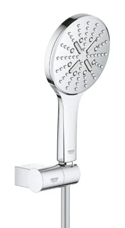 Grohe Rainshower SmartActive - Wandhalterset 130 9,5 L/Min, 3 Strahlarten, Handbrausehalter Und Brauseschlauch, Chrom 26580000