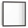 Hansgrohe XtraStoris Individual - Wandnische Mit Designrahmen, 300x150x100 Mm, Weiß Matt/Chrom Schwarz Gebürstet 56099340 -Hansgrohe Shop 5d0b00f9ac057d65603624d9