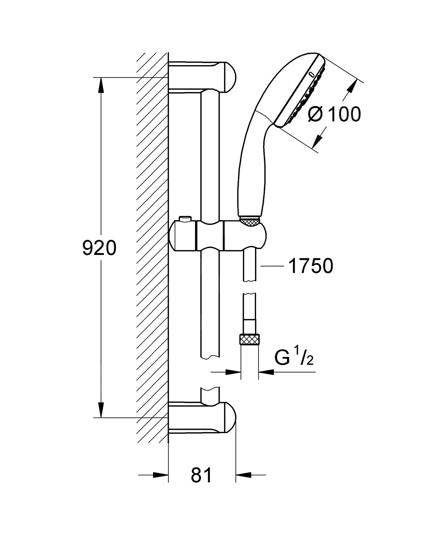 Grohe Tempesta New - Brausegarnitur, 3jet, Verchromt 27796001 4 Grohe Tempesta New - Brausegarnitur, 3jet, Verchromt 27796001 – Bild 2