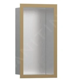Hansgrohe XtraStoris Individual - Wandnische Mit Designrahmen, 300x150x100 Mm, Edelstahl Gebürstet/Bronze Gebürstet 56094140