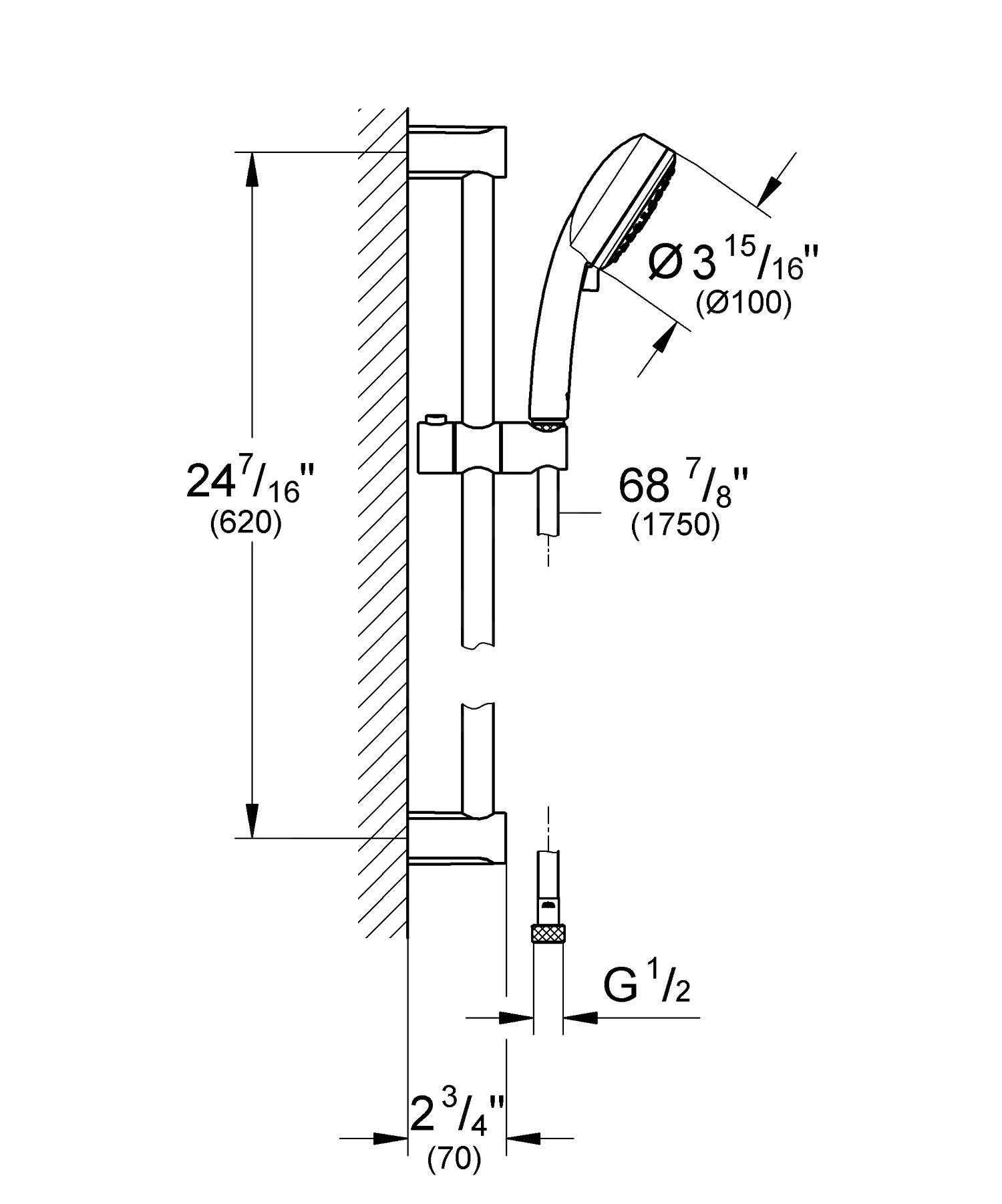 Grohe Tempesta Cosmopolitan - Brausegarnitur, 3jet, Verchromt 27579002 4 Grohe Tempesta Cosmopolitan - Brausegarnitur, 3jet, Verchromt 27579002 – Bild 2