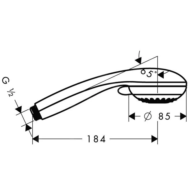 Hansgrohe Crometta 85 - Duschkopf Multi, Verchromt 28563000 4 Hansgrohe Crometta 85 - Duschkopf Multi, Verchromt 28563000 – Bild 2