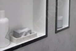 Hansgrohe XtraStoris Individual - Wandnische Mit Designrahmen, 300x300x100 Mm, Edelstahl Gebürstet/Chrom Schwarz Gebürstet 56097340 -Hansgrohe Shop 73eb4751973283389e67801b 1