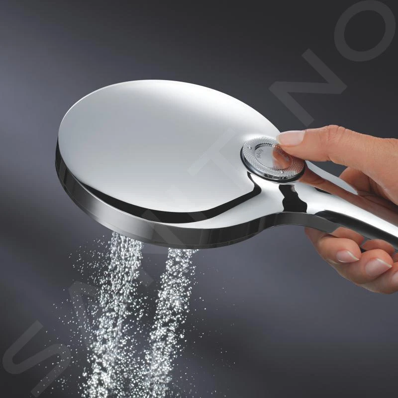 Grohe Rainshower SmartActive - Wandhalterset 130 9,5 L/Min, 3 Strahlarten, Handbrausehalter Und Brauseschlauch, Chrom 26580000 8 Grohe Rainshower SmartActive - Wandhalterset 130 9,5 L/Min, 3 Strahlarten, Handbrausehalter Und Brauseschlauch, Chrom 26580000 – Bild 6