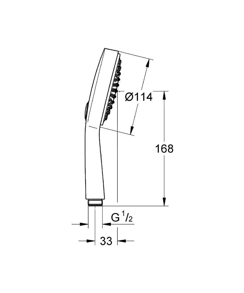 Grohe Power&Soul - Duschkopf Rain Cosmopolitan, 2jet, Verchromt 27661000 4 Grohe Power&Soul - Duschkopf Rain Cosmopolitan, 2jet, Verchromt 27661000 – Bild 2