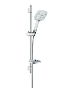 Hansgrohe Raindance Select E - Brausegarnitur 150, 3 Strahlen, Weiß / Verchromt 27856400