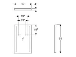 Geberit Option - Spiegel Mit LED Beleuchtung, 400x650 Mm 500.580.00.1 -Hansgrohe Shop 911404bb7a2649f536ee0ecb