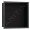 Hansgrohe XtraStoris Individual - Wandnische Mit Designrahmen, 300x300x100 Mm, Schwarz Matt/Chrom Schwarz Gebürstet 56098340 -Hansgrohe Shop a354514f2a7e1b6bc5ea67ce