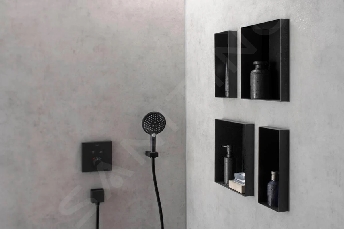 Hansgrohe XtraStoris Minimalistic - Wandnische. 300x300x100 Mm, Schwarz Matt 56073670 5 Hansgrohe XtraStoris Minimalistic - Wandnische. 300x300x100 Mm, Schwarz Matt 56073670 – Bild 3