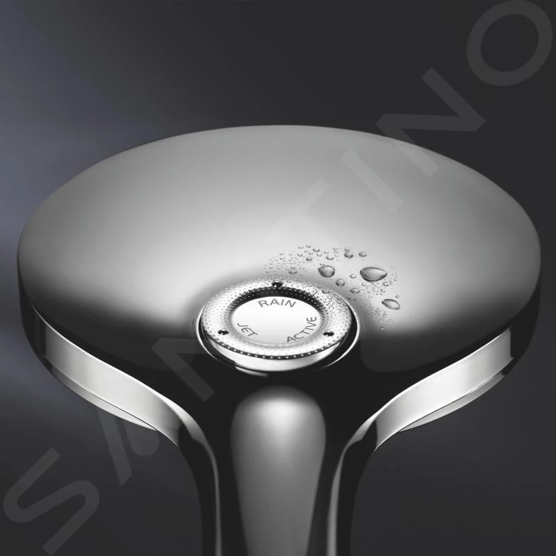 Grohe Rainshower SmartActive - Wandhalterset 130 9,5 L/Min, 3 Strahlarten, Handbrausehalter Und Brauseschlauch, Chrom 26580000 6 Grohe Rainshower SmartActive - Wandhalterset 130 9,5 L/Min, 3 Strahlarten, Handbrausehalter Und Brauseschlauch, Chrom 26580000 – Bild 4