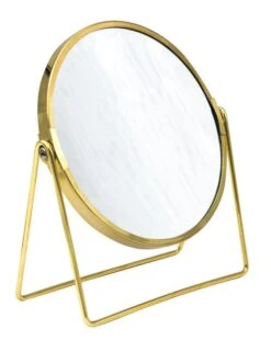Sapho Ridder-Spiegel - Kosmetikspiegel, Stehend, Gold 03009024