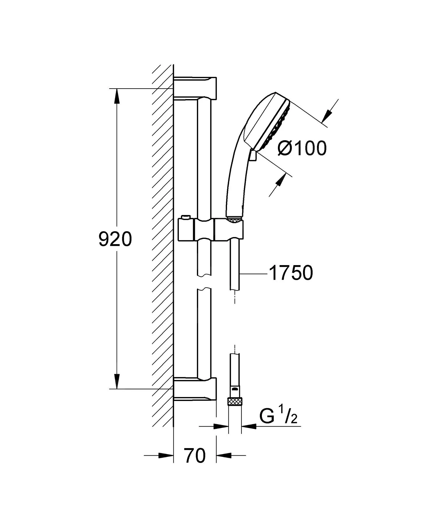Grohe Tempesta Cosmopolitan - Brausegarnitur, 4jet, Verchromt 27790002 4 Grohe Tempesta Cosmopolitan - Brausegarnitur, 4jet, Verchromt 27790002 – Bild 2