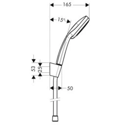 Hansgrohe Croma 100 - Set - Handbrause Vario + Duschhalter Porter'S 1,25 M, Verchromt 27592000 -Hansgrohe Shop bee5a2c89473488311a85764