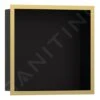 Hansgrohe XtraStoris Individual - Wandnische Mit Designrahmen, 300x300x100 Mm, Schwarz Matt/polierte Goldoptik 56098990 -Hansgrohe Shop bf5acbd6a277932018149d20