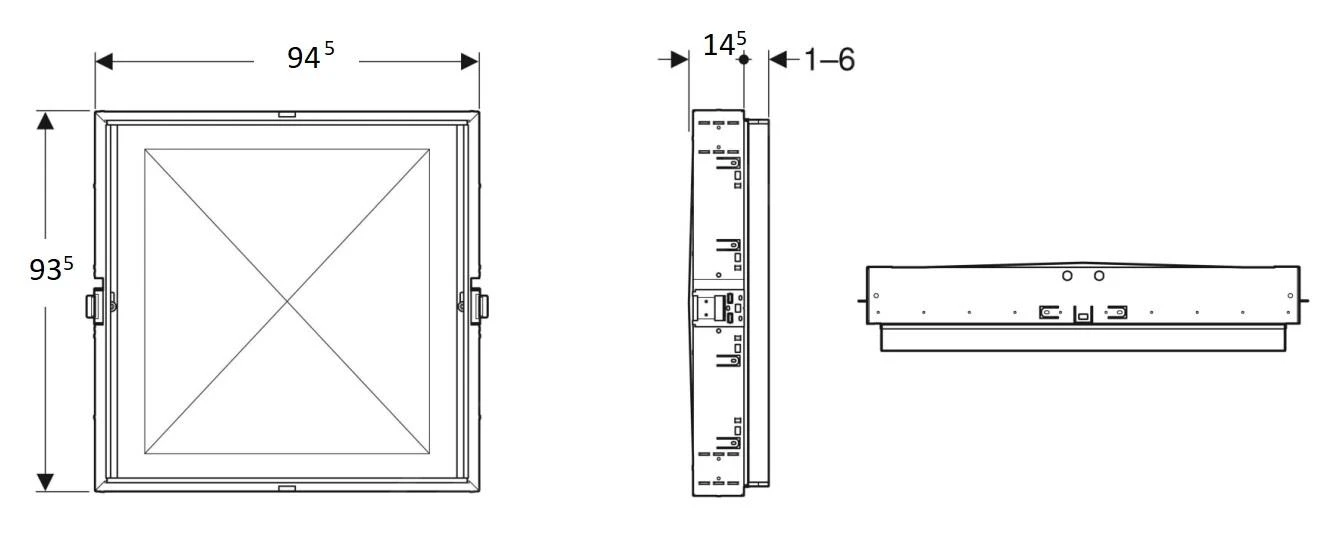 Geberit ONE - Rohbaubox 945x935x145 Mm, Für Geberit ONE Spiegelschrank Mit Einer Höhe Von 900 Mm 111.943.00.1 4 Geberit ONE - Rohbaubox 945x935x145 Mm, Für Geberit ONE Spiegelschrank Mit Einer Höhe Von 900 Mm 111.943.00.1 – Bild 2