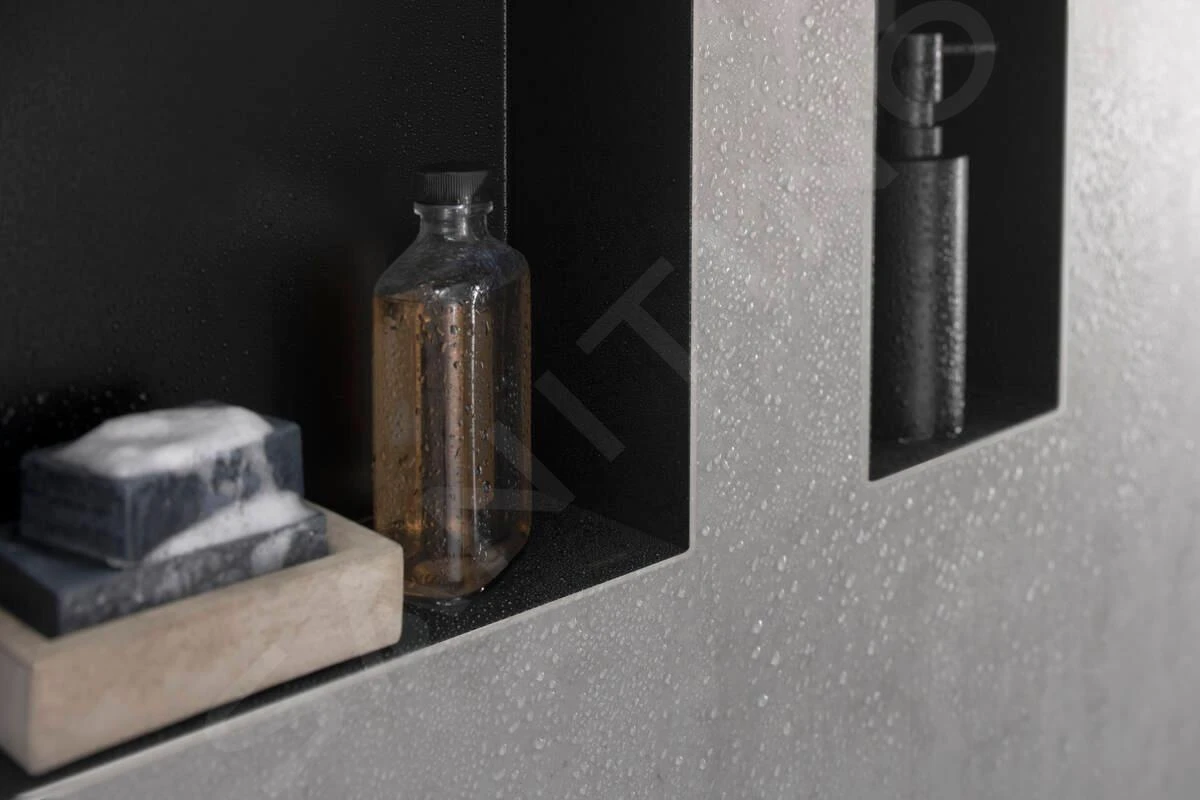 Hansgrohe XtraStoris Minimalistic - Wandnische. 300x300x100 Mm, Schwarz Matt 56073670 8 Hansgrohe XtraStoris Minimalistic - Wandnische. 300x300x100 Mm, Schwarz Matt 56073670 – Bild 6