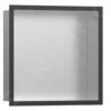 Hansgrohe XtraStoris Individual - Wandnische Mit Designrahmen, 300x300x100 Mm, Edelstahl Gebürstet/Chrom Schwarz Gebürstet 56097340 -Hansgrohe Shop d5ece560d14fe8b33069dd7d