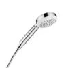 Hansgrohe Crometta 100 - Duschkopf 1jet, EcoSmart 9 L/min, Weiß / Verchromt 26828400 -Hansgrohe Shop e7a7203ce1bb2fc20d67ca91