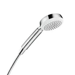 Hansgrohe Crometta 100 - Duschkopf 1jet, EcoSmart 9 L/min, Weiß / Verchromt 26828400