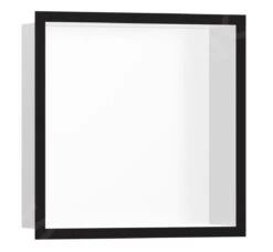 Hansgrohe XtraStoris Individual - Wandnische Mit Designrahmen, 300x150x100 Mm, Weiß Matt/schwarz Matt 56099670