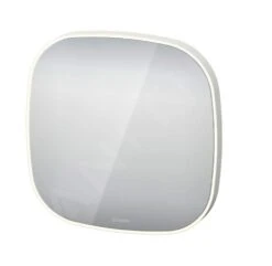 Duravit Zencha - Spiegel Mit LED Beleuchtung, 500x500x50 Mm, Weiß Matt ZE7065000000000